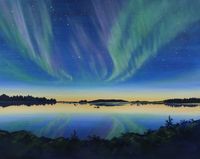 &quot;Magic&quot; 40x50cm, 380,- Polarlight, Swedish Lappland